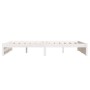 Estructura de cama madera maciza de pino blanco 135x190 cm de vidaXL, Camas y somieres - Ref: Foro24-833232, Precio: 179,10 €...