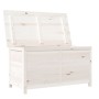 Trunk for cushions in solid white fir wood 100x50x56 cm by vidaXL, Outdoor storage boxes - Ref: Foro24-152167, Price: 153,71 ...