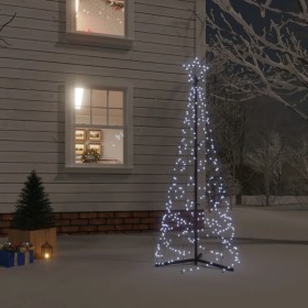 Árbol de Navidad cónico 200 LED blanco frío 70x180 cm de vidaXL, Arboles de navidad - Ref: Foro24-343502, Precio: 63,99 €, De...