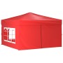 Carpa para fiestas plegable con paredes laterales rojo 3x3 m de vidaXL, Carpas y cenadores - Ref: Foro24-93527, Precio: 145,6...