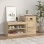 Mueble zapatero madera contrachapada roble Sonoma 100x42x60 cm de vidaXL, Zapateros y organizadores de calzado - Ref: Foro24-...