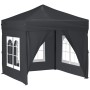 Carpa de fiesta plegable con paredes laterales antracita 2x2 m de vidaXL, Carpas y cenadores - Ref: Foro24-93502, Precio: 119...