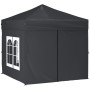 Carpa de fiesta plegable con paredes laterales antracita 2x2 m de vidaXL, Carpas y cenadores - Ref: Foro24-93502, Precio: 119...