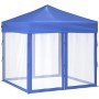 Carpa para fiestas plegable con paredes laterales azul 2x2 m de vidaXL, Carpas y cenadores - Ref: Foro24-93507, Precio: 101,2...