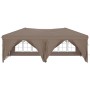 Carpa para fiestas plegable con paredes gris taupé 3x6 m de vidaXL, Carpas y cenadores - Ref: Foro24-93547, Precio: 213,20 €,...