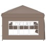 Carpa para fiestas plegable con paredes gris taupé 3x6 m de vidaXL, Carpas y cenadores - Ref: Foro24-93547, Precio: 213,20 €,...