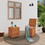 Chest for cushions solid brown fir wood 50x50x56 cm by vidaXL, Outdoor storage boxes - Ref: Foro24-152165, Price: 95,58 €, Di...