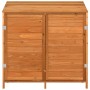 Cobertizo de jardín madera de abeto maciza marrón 102x52x112 cm de vidaXL, Cobertizos - Ref: Foro24-152185, Precio: 197,61 €,...