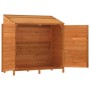 Cobertizo de jardín madera de abeto maciza marrón 102x52x112 cm de vidaXL, Cobertizos - Ref: Foro24-152185, Precio: 197,61 €,...