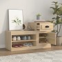 Mueble zapatero madera contrachapada roble Sonoma 100x42x60 cm de vidaXL, Zapateros y organizadores de calzado - Ref: Foro24-...