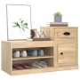 Mueble zapatero madera contrachapada roble Sonoma 100x42x60 cm de vidaXL, Zapateros y organizadores de calzado - Ref: Foro24-...