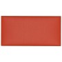 Paneles de pared 12 uds cuero sintético rojo 30x15 cm 0,54 m² de vidaXL, Recubrimiento de paredes - Ref: Foro24-343773, Preci...