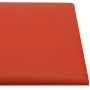 Paneles de pared 12 uds cuero sintético rojo 30x15 cm 0,54 m² de vidaXL, Recubrimiento de paredes - Ref: Foro24-343773, Preci...