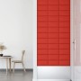 Wall panels 12 pcs red synthetic leather 30x15 cm 0.54 m² by vidaXL, Wall covering - Ref: Foro24-343773, Price: 23,89 €, Disc...