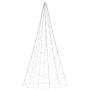 Weihnachtsbaum am Fahnenmast 500 warmweiße LEDs 300cm von vidaXL, Weihnachtsbeleuchtung - Ref: Foro24-343538, Preis: 75,95 €,...