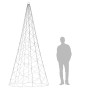 Christmas tree on flagpole 500 warm white LEDs 300cm by vidaXL, Christmas lights - Ref: Foro24-343538, Price: 75,95 €, Discou...