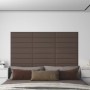 Wall panels 12 units taupe gray fabric 60x15 cm 1.08 m² by vidaXL, Wall covering - Ref: Foro24-343823, Price: 26,64 €, Discou...