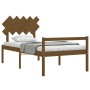 Seniorenbett mit honigbraunem Holzkopfteil 100x200 cm von vidaXL, Betten und Lattenroste - Ref: Foro24-3195539, Preis: 113,18...