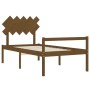 Seniorenbett mit honigbraunem Holzkopfteil 100x200 cm von vidaXL, Betten und Lattenroste - Ref: Foro24-3195539, Preis: 113,18...