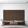 Wall panels 12 pcs brown fabric 30x15 cm 0.54 m² by vidaXL, Wall covering - Ref: Foro24-343763, Price: 29,67 €, Discount: %