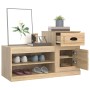 Mueble zapatero madera contrachapada roble Sonoma 100x42x60 cm de vidaXL, Zapateros y organizadores de calzado - Ref: Foro24-...