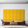 Wall panels 12 pcs yellow velvet 30x30 cm 1.08 m² by vidaXL, Wall covering - Ref: Foro24-343813, Price: 40,18 €, Discount: %