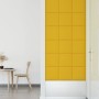 Wall panels 12 pcs yellow velvet 30x30 cm 1.08 m² by vidaXL, Wall covering - Ref: Foro24-343813, Price: 40,18 €, Discount: %