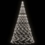 Árbol de Navidad en asta bandera 3000 LED blanco frío 800 cm de vidaXL, Luces de Navidad - Ref: Foro24-343547, Precio: 213,99...