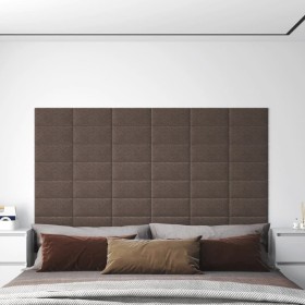 Wall panels 12 units taupe gray fabric 30x15 cm 0.54 m² by vidaXL, Wall covering - Ref: Foro24-343767, Price: 23,99 €, Discou...