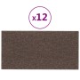 Wall panels 12 units taupe gray fabric 30x15 cm 0.54 m² by vidaXL, Wall covering - Ref: Foro24-343767, Price: 23,23 €, Discou...