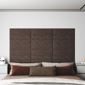 Wall panels 12 units taupe gray fabric 60x30 cm 2.16 m² by vidaXL, Wall covering - Ref: Foro24-343851, Price: 62,84 €, Discou...