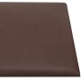 Wall panels 12 pcs brown synthetic leather 30x15 cm 0.54 m² by vidaXL, Wall covering - Ref: Foro24-343777, Price: 25,00 €, Di...