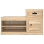 Mueble zapatero madera contrachapada roble Sonoma 100x42x60 cm de vidaXL, Zapateros y organizadores de calzado - Ref: Foro24-...