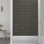 Wall panels 12 pcs dark gray velvet 60x15 cm 1.08 m² by vidaXL, Wall covering - Ref: Foro24-343836, Price: 41,77 €, Discount: %