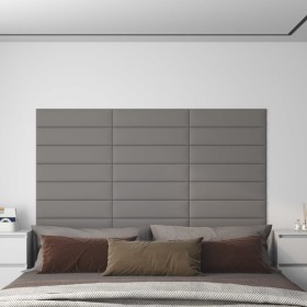 Wall panels 12 pcs light gray fabric 60x15 cm 1.08 m² by vidaXL, Wall covering - Ref: Foro24-343817, Price: 32,99 €, Discount: %