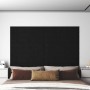 Wall panels 12 pcs black velvet 90x15 cm 1.62 m² by vidaXL, Wall covering - Ref: Foro24-343896, Price: 63,53 €, Discount: %