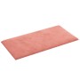 Paneles de pared 12 uds terciopelo rosa 30x15 cm 0,54 m² de vidaXL, Recubrimiento de paredes - Ref: Foro24-343782, Precio: 30...