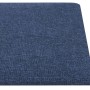 Paneles de pared 12 uds tela azul 30x15 cm 0,54 m² de vidaXL, Recubrimiento de paredes - Ref: Foro24-343770, Precio: 30,99 €,...