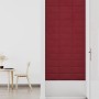 Wall panels 12 units red velvet 30x15 cm 0.54 m² by vidaXL, Wall covering - Ref: Foro24-343783, Price: 31,05 €, Discount: %