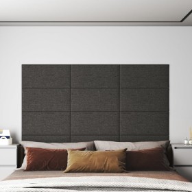 Wall panels 12 pcs dark gray fabric 60x30 cm 2.16 m² by vidaXL, Wall covering - Ref: Foro24-343846, Price: 68,99 €, Discount: %