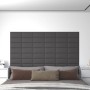 Wall panels 12 pcs synthetic leather gray 30x15 cm 0.54 m² by vidaXL, Wall covering - Ref: Foro24-343774, Price: 31,07 €, Dis...