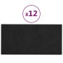 Wall panels 12 pcs black velvet 30x15 cm 0.54 m² by vidaXL, Wall covering - Ref: Foro24-343784, Price: 30,99 €, Discount: %