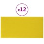 Wall panels 12 units light yellow fabric 60x30 cm 2.16 m² by vidaXL, Wall covering - Ref: Foro24-343853, Price: 37,63 €, Disc...