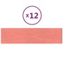 Wall panels 12 pcs pink velvet 60x15 cm 1.08 m² by vidaXL, Wall covering - Ref: Foro24-343838, Price: 37,30 €, Discount: %