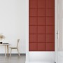 Paneles pared 12 uds cuero sintético rojo tinto 30x30 cm 1,08m² de vidaXL, Recubrimiento de paredes - Ref: Foro24-343804, Pre...