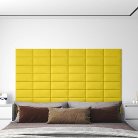 Wall panels 12 pcs yellow fabric 30x15 cm 0.54 m² by vidaXL, Wall covering - Ref: Foro24-343769, Price: 22,95 €, Discount: %