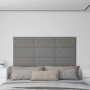 Wall panels 12 pcs gray synthetic leather 60x30 cm 2.16 m² by vidaXL, Wall covering - Ref: Foro24-343991, Price: 56,24 €, Dis...