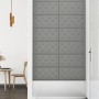 Wall panels 12 pcs gray synthetic leather 60x30 cm 2.16 m² by vidaXL, Wall covering - Ref: Foro24-343991, Price: 56,24 €, Dis...