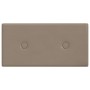 Wall panels 12 pcs cappuccino synthetic leather 30x15 cm 0.54 m² by vidaXL, Wall covering - Ref: Foro24-343971, Price: 26,33 ...