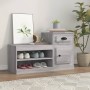 Mueble zapatero madera contrachapada gris Sonoma 100x42x60 cm de vidaXL, Zapateros y organizadores de calzado - Ref: Foro24-8...